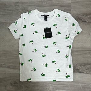 Forever 21 Palm Tree T Shirt Small